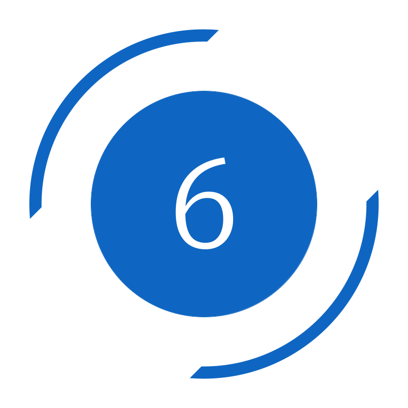 Six Catalysts logo : inspired by chemical catalysts, where two or more atoms come together and react to make something entirely new.
