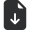 An icon displaying an earmarked page with a down arrow, signifying that clicking will download a file.